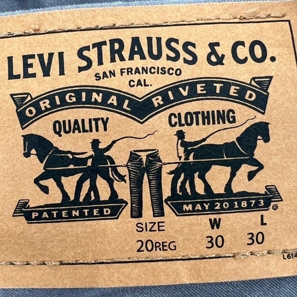 Levi's 511 Gray Slim Taper Fit Jeans Size 30 Women's - Picture 6 of 6